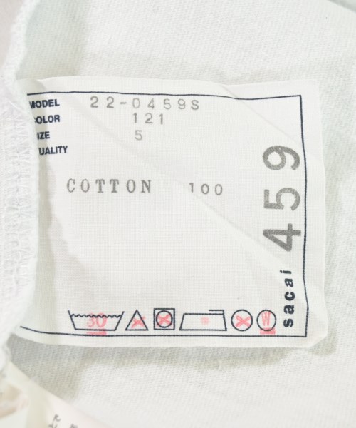 sacai（サカイ）Tシャツ・カットソー 白 サイズ:5(XXL位) メンズ/2200719993046