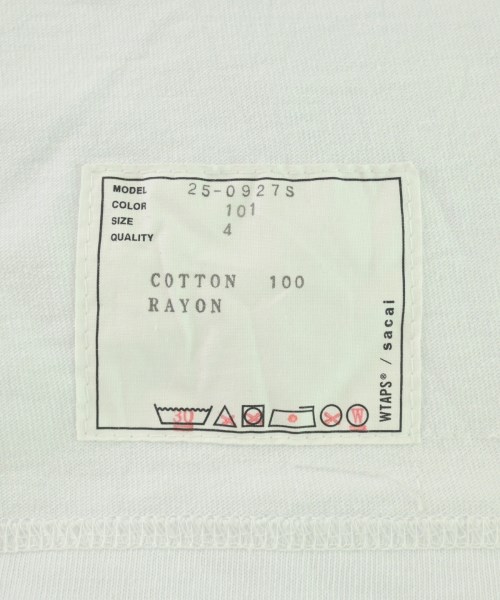 sacai（サカイ）Tシャツ・カットソー 白 サイズ:4(XL位) メンズ/2200721044026