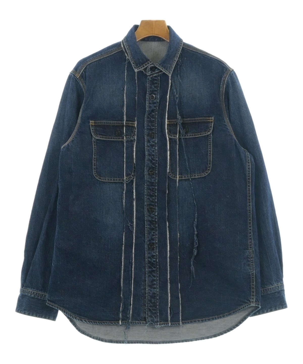sacai サカイ デニムシャツ ウエスタン装飾 20SS M相当 sacai（サカイ）カジュアルシャツ 紺 サイズ:2(M位) メンズ
