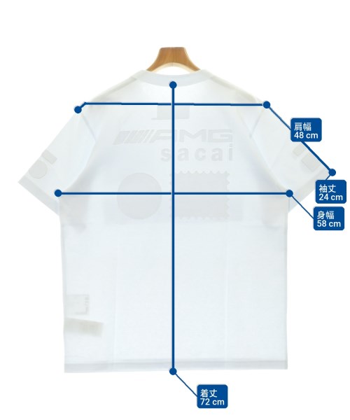sacai（サカイ）Tシャツ・カットソー 白 サイズ:4(XL位) メンズ/2200722452042