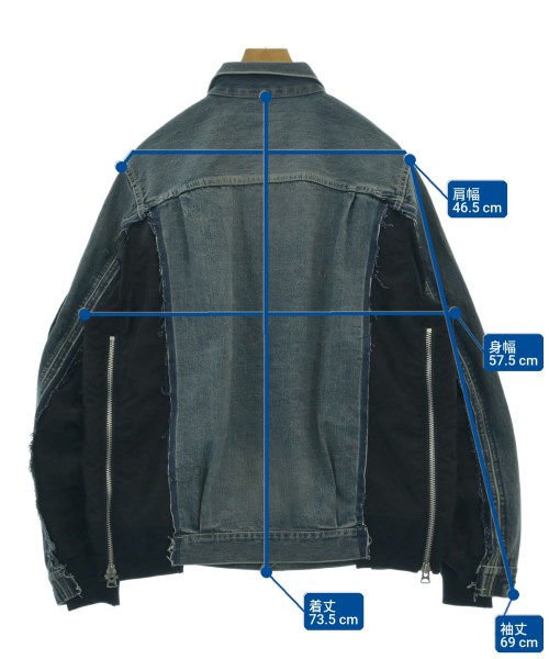 sacai（サカイ）デニムジャケット 紺 サイズ:3(L位) メンズ/2200722853016