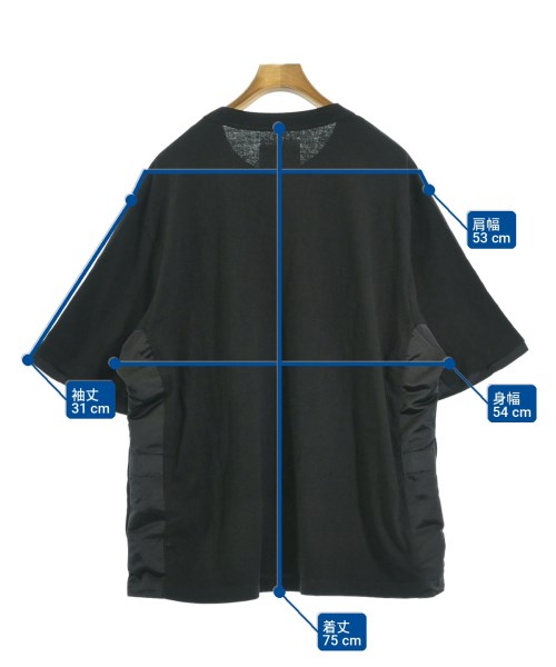sacai（サカイ）Tシャツ・カットソー 黒 サイズ:4(XL位) メンズ/2200722853023
