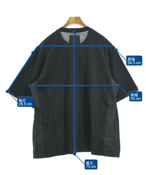 sacai（サカイ）Tシャツ・カットソー 黒 サイズ:4(XL位) メンズ/2200722853030