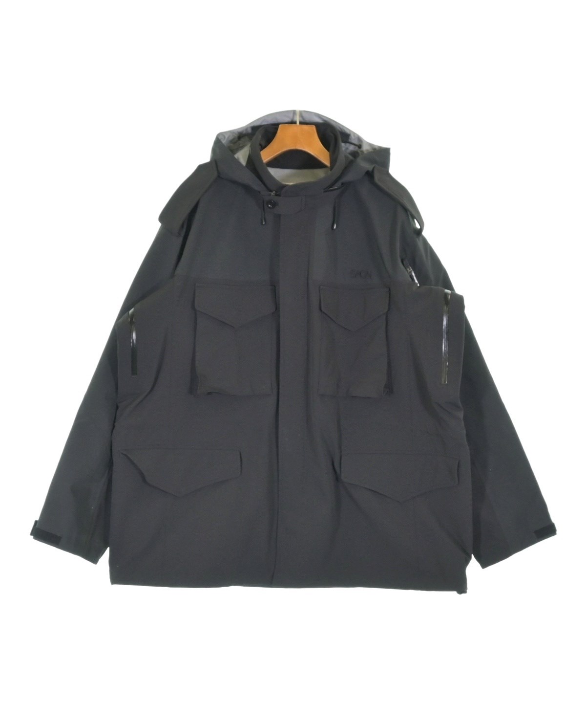 sacai マウンテンパーカー 21-02582M サイズ3 sacai（サカイ）マウンテンパーカー 黒 サイズ:2(M位) メンズ
