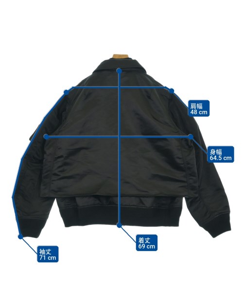sacai（サカイ）ミリタリーブルゾン 黒 サイズ:2(M位) メンズ/2200728050013