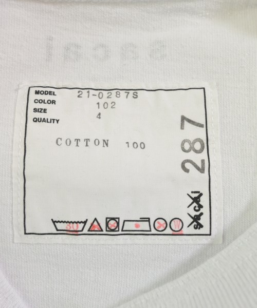 sacai（サカイ）Tシャツ・カットソー 白 サイズ:4(XL位) メンズ/2200728204188