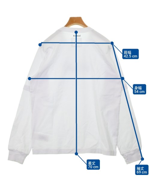 sacai（サカイ）Tシャツ・カットソー 白 サイズ:4(XL位) メンズ/2200728204188