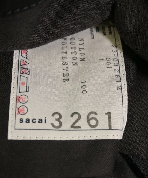 sacai（サカイ）ショートパンツ 黒 サイズ:1(S位) メンズ/2200728699014