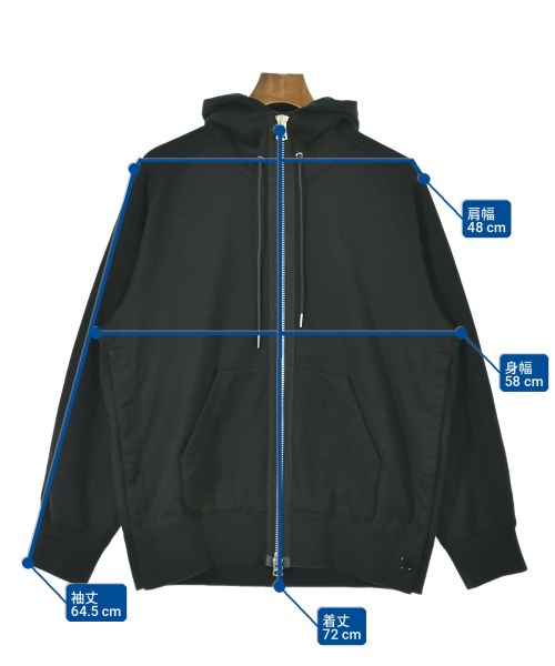 sacai（サカイ）パーカー 黒 サイズ:1(S位) メンズ/2200728745018