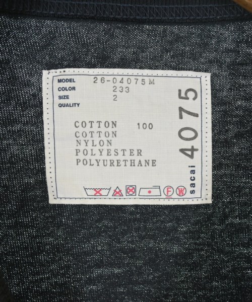 sacai（サカイ）Tシャツ・カットソー 黒 サイズ:2(M位) メンズ/2200728746015