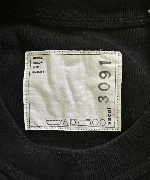 sacai（サカイ）Tシャツ・カットソー 黒 サイズ:-(M位) メンズ/2200728809024