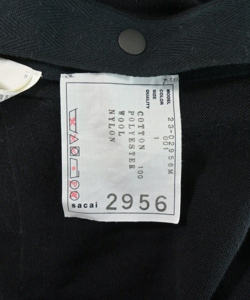 sacai（サカイ）カーディガン 黒 サイズ:1(S位) メンズ/2200728345041