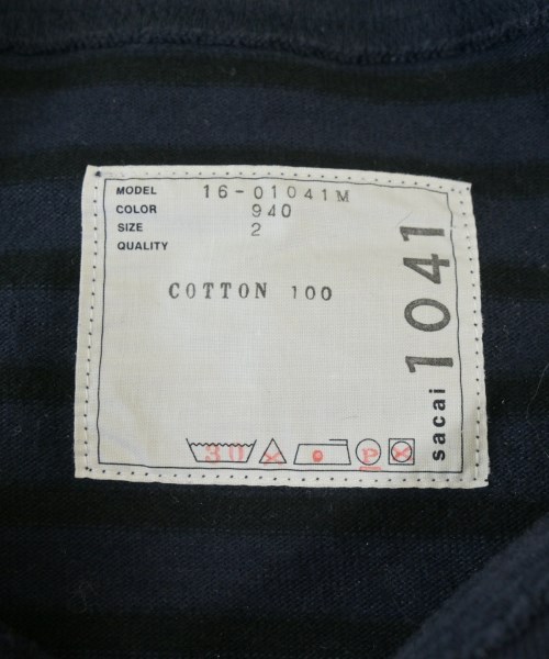 sacai（サカイ）Tシャツ・カットソー 紺 サイズ:2(M位) メンズ/2200678634059
