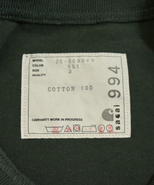 sacai（サカイ）Tシャツ・カットソー 緑 サイズ:3(L位) メンズ/2200683891041