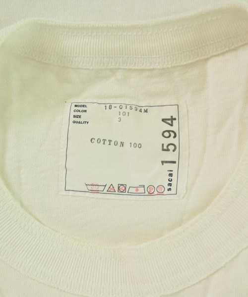 sacai（サカイ）Tシャツ・カットソー 白 サイズ:3(L位) メンズ/2200683440102