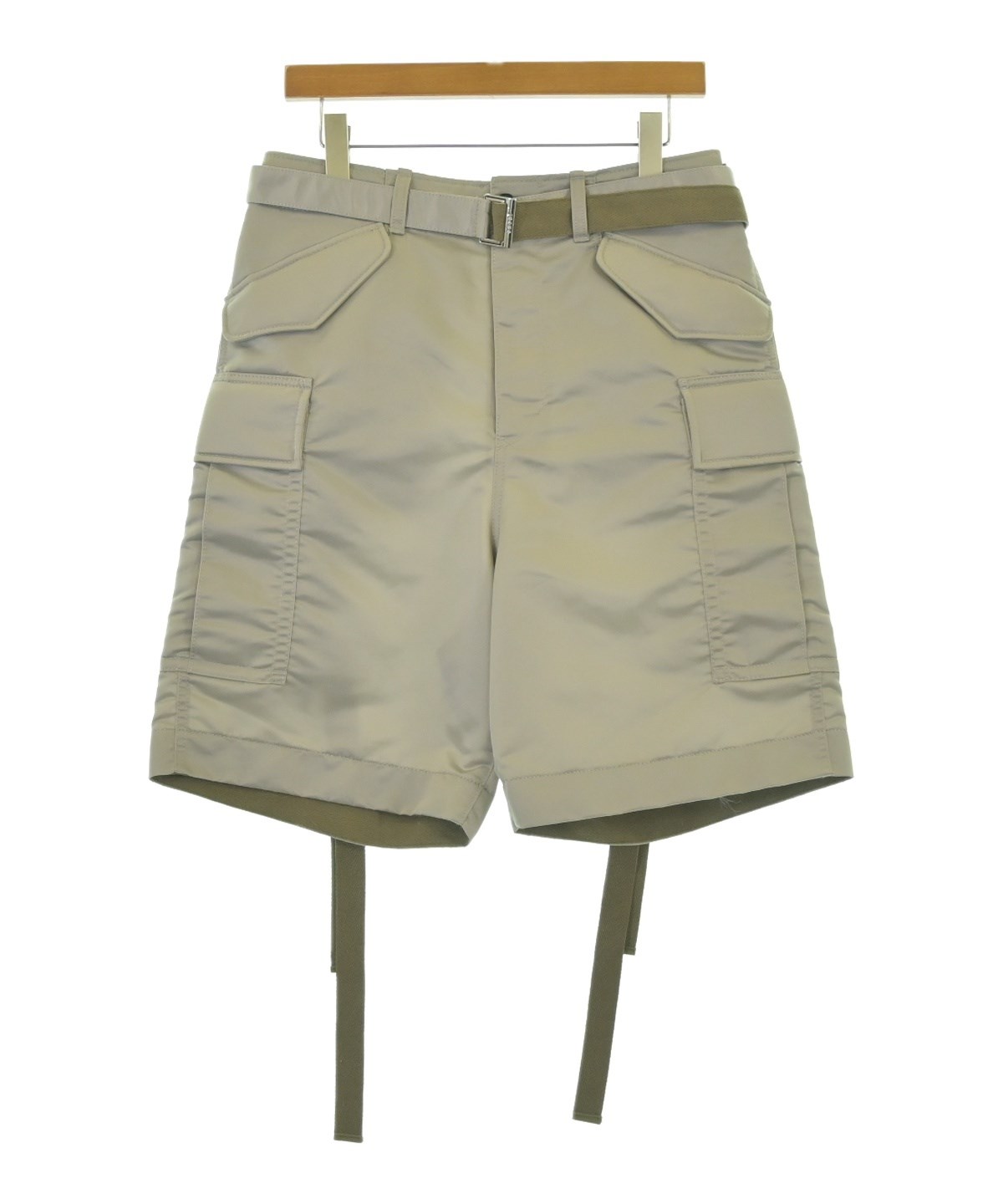 Sacai (サカイ) 24SS ナイロンミリタリーショートパンツ サイズ3 sacai（サカイ）ショートパンツ グレー サイズ:1(S位) メンズ