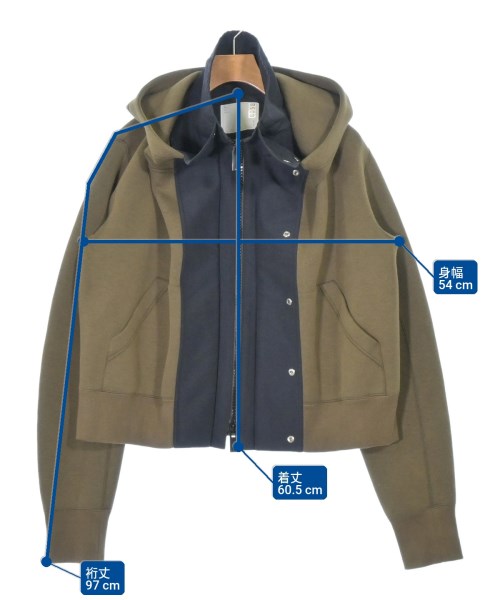 sacai（サカイ）パーカー カーキ サイズ:-(XL位) メンズ/2200684979014