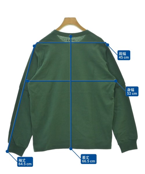 sacai（サカイ）Tシャツ・カットソー 緑 サイズ:2(M位) メンズ/2200672788048