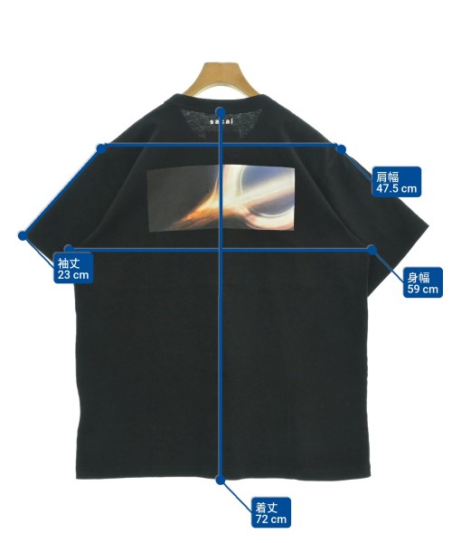 sacai（サカイ）Tシャツ・カットソー 黒 サイズ:5(XXL位) メンズ/2200672788062
