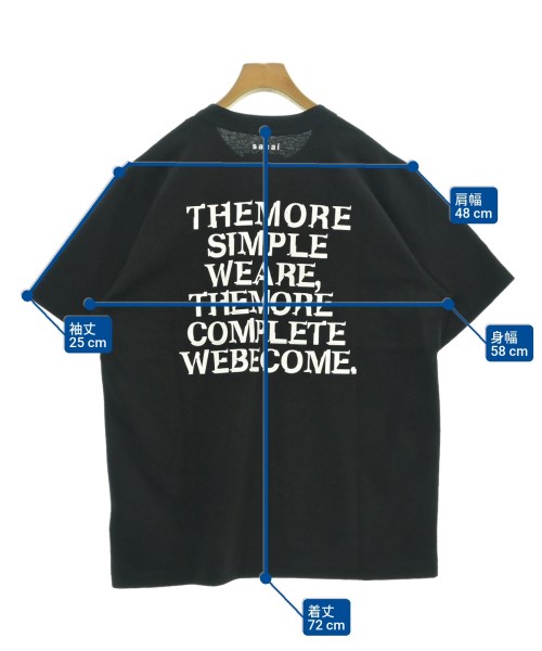 sacai（サカイ）Tシャツ・カットソー 黒 サイズ:5(XXL位) メンズ/2200672788079