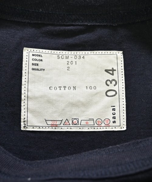 sacai（サカイ）Tシャツ・カットソー 紺 サイズ:2(M位) メンズ/2200680614094