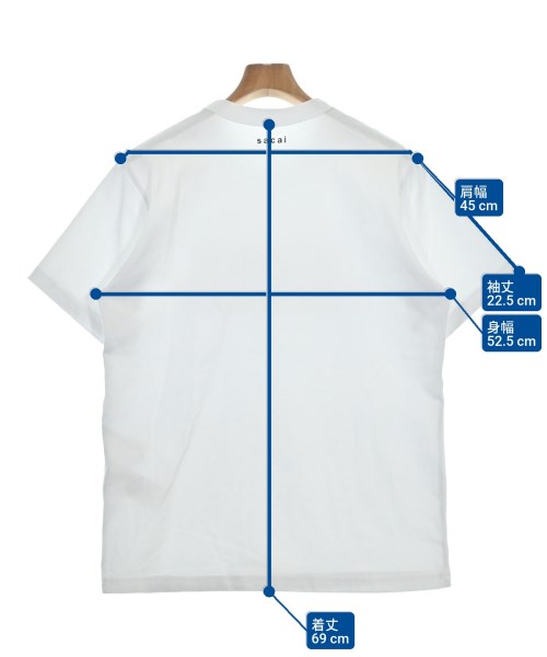sacai（サカイ）Tシャツ・カットソー 白 サイズ:3(L位) メンズ/2200685674079