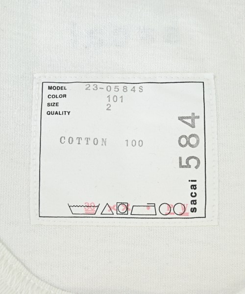 sacai（サカイ）Tシャツ・カットソー 白 サイズ:2(M位) メンズ/2200685674086