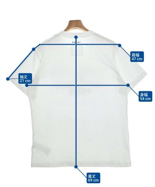 sacai（サカイ）Tシャツ・カットソー 白 サイズ:2(M位) メンズ/2200685674086