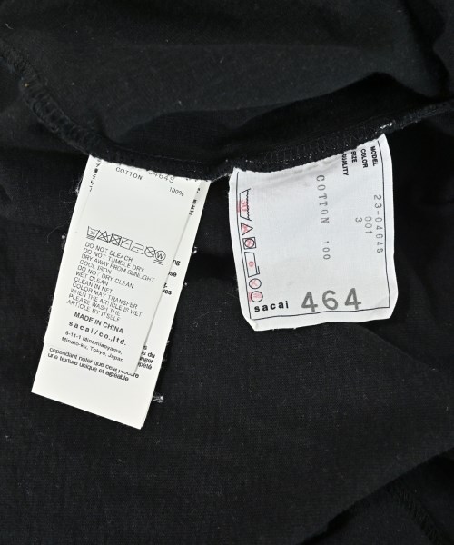 sacai（サカイ）Tシャツ・カットソー 黒 サイズ:3(L位) メンズ/2200685674093