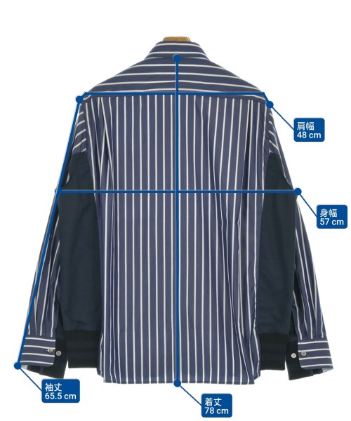 sacai（サカイ）カジュアルシャツ 紺 サイズ:2(M位) メンズ/2200682088046