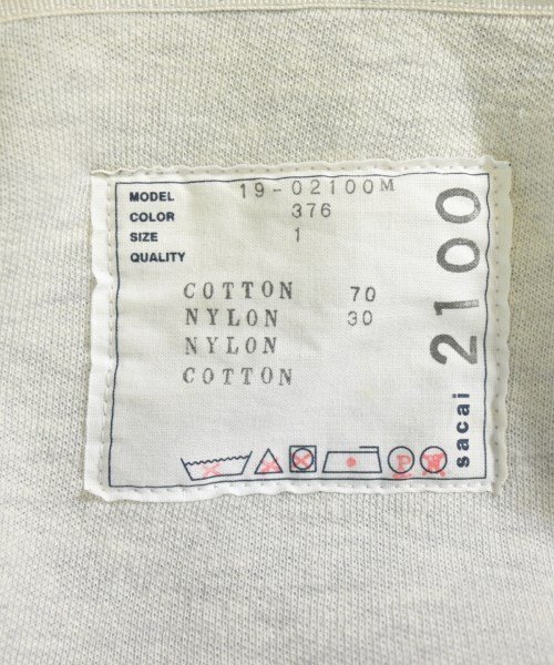 sacai（サカイ）パーカー グレー サイズ:1(S位) メンズ/2200683112023