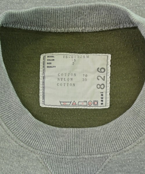 sacai（サカイ）スウェット グレー サイズ:2(M位) メンズ/2200686777069