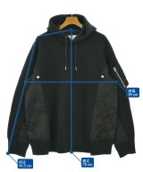 sacai（サカイ）パーカー 黒 サイズ:4(XL位) メンズ/2200677868325