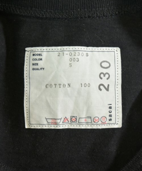 sacai（サカイ）Tシャツ・カットソー 黒 サイズ:S メンズ/2200677868493