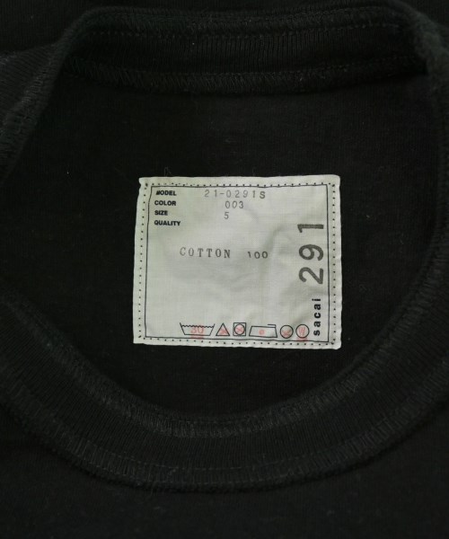 sacai（サカイ）Tシャツ・カットソー 黒 サイズ:5(XXL位) メンズ/2200677868509