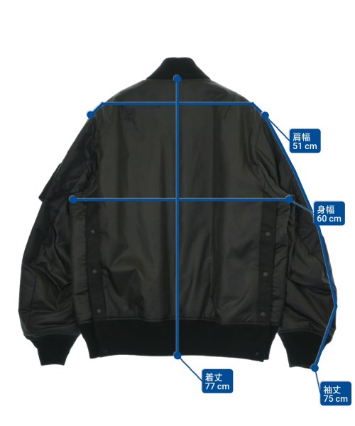 sacai（サカイ）ミリタリーブルゾン 黒 サイズ:3(L位) メンズ/2200687788019
