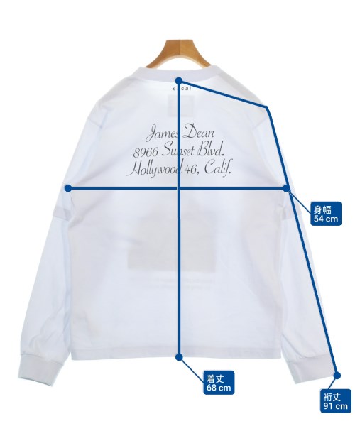 sacai（サカイ）スウェット 白 サイズ:3(L位) メンズ/2200688336035