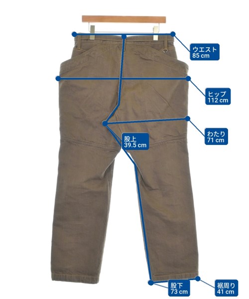 sacai（サカイ）デニムパンツ 茶 サイズ:2(M位) メンズ/2200688464011