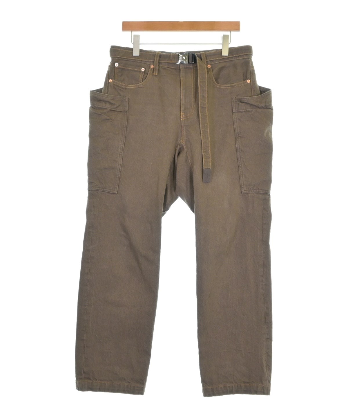 sacai（サカイ）デニムパンツ 茶 サイズ:2(M位) メンズ/2200688464011