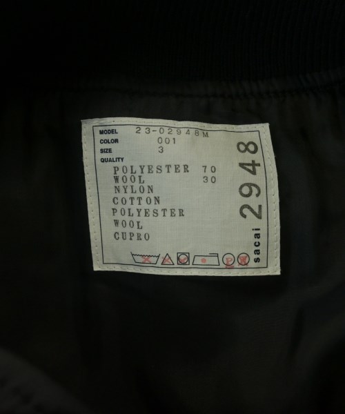 sacai（サカイ）その他 黒 サイズ:3(L位) メンズ/2200689421013