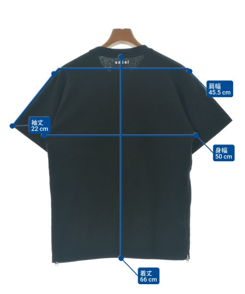 sacai（サカイ）Tシャツ・カットソー 黒 サイズ:1(S位) メンズ/2200690798012