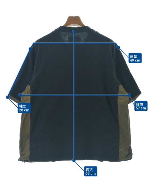 sacai（サカイ）Tシャツ・カットソー 黒 サイズ:1(S位) メンズ/2200691023045