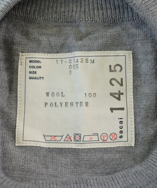 sacai（サカイ）ニット・セーター グレー サイズ:-(S位) メンズ/2200691416021