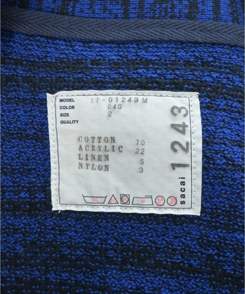 sacai（サカイ）カーディガン 青 サイズ:2(M位) メンズ/2200691728162