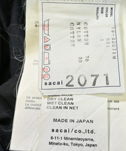 sacai（サカイ）その他 黒 サイズ:1(S位) メンズ/2200692286043