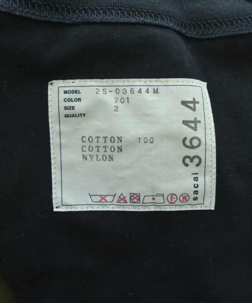 sacai（サカイ）Tシャツ・カットソー 黒 サイズ:2(M位) メンズ/2200693171041
