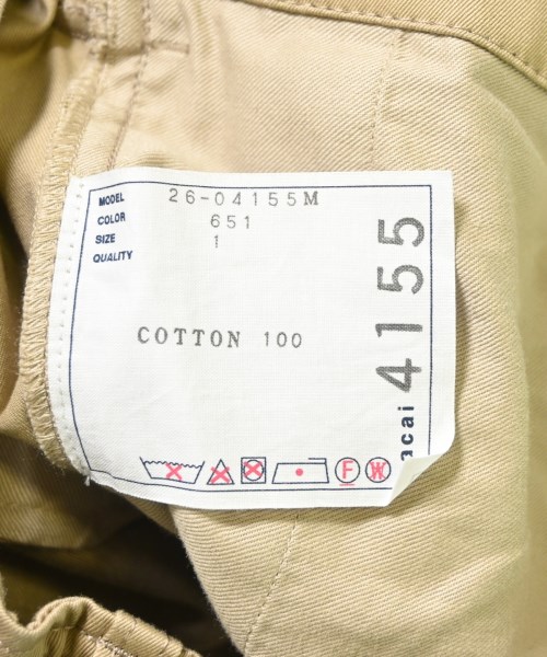 sacai（サカイ）カーゴパンツ ベージュ サイズ:1(S位) メンズ/2200693499015