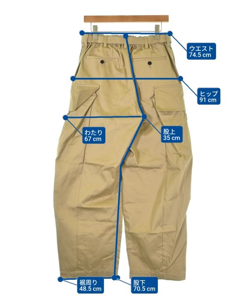 sacai（サカイ）カーゴパンツ ベージュ サイズ:1(S位) メンズ/2200693499015