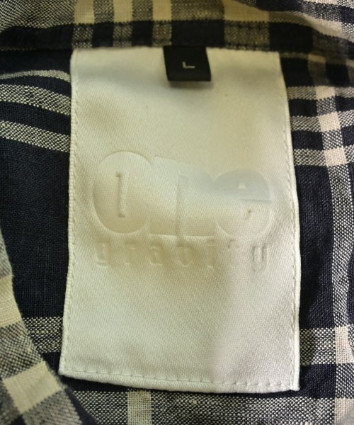 one gravity（ワン　グラビティー）カジュアルシャツ 紺 サイズ:L メンズ/2200622182148