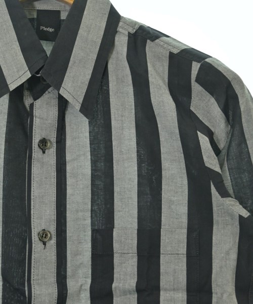 PLEDGE（プレッジ）カジュアルシャツ グレー サイズ:46(M位) メンズ/2200671333775